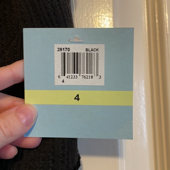 NWT Suzi Chen for Maggy Boutique Strapless Black Midi Dress. Size 4. - Picture 3 of 10